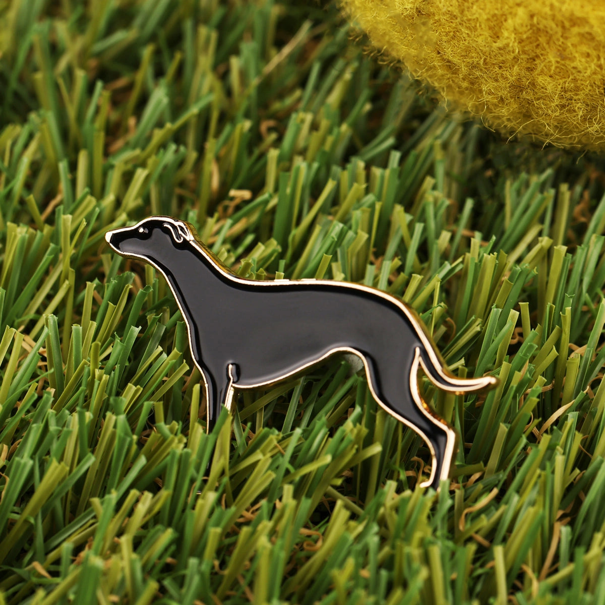 Greyhound Enamel Pin or Keyring