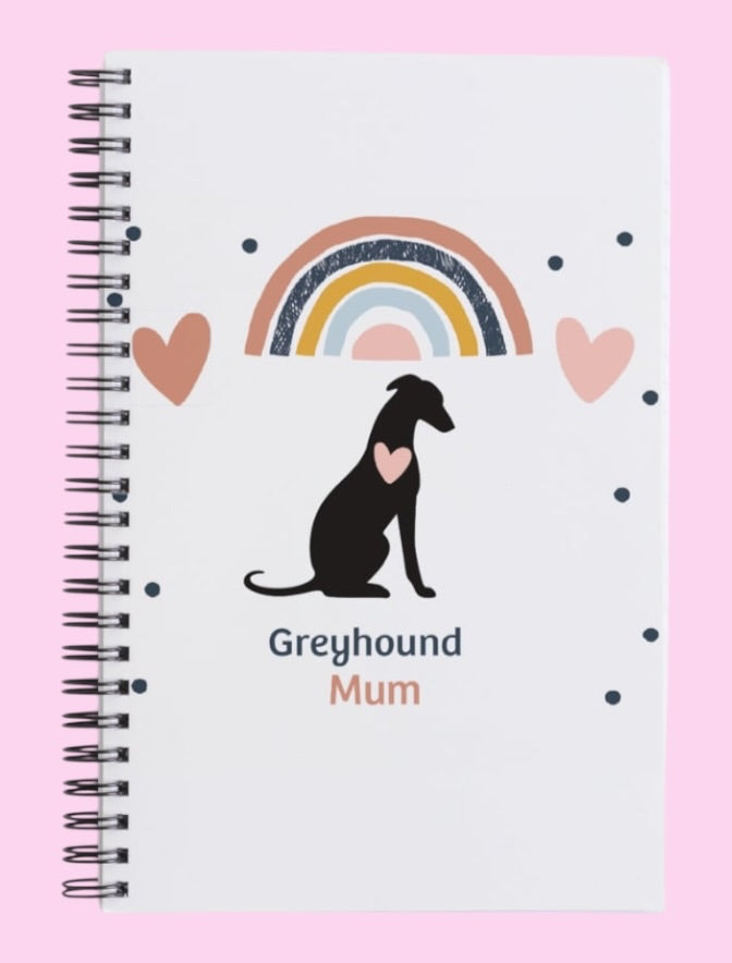 Notebook Greyhound Mum
