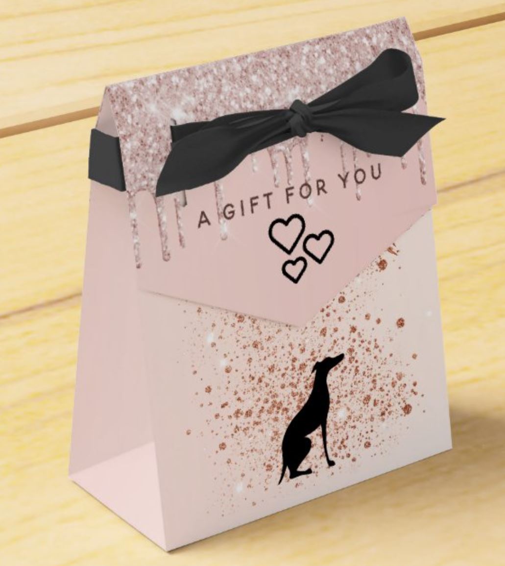 Rose Gold Blush Pink Glitter Gift Bag