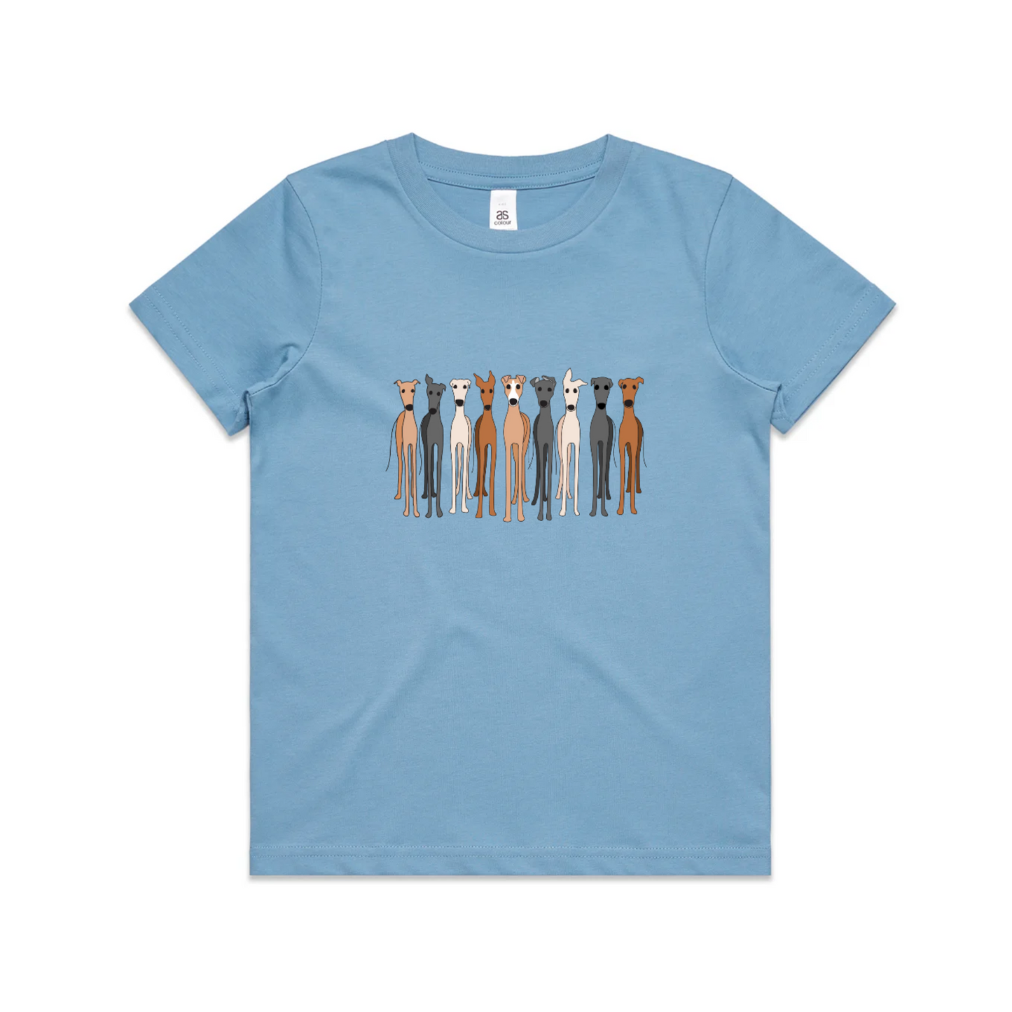 AS Colour Youth Staple Kids T-Shirt (8 to 16 years) Cute Greyhounds