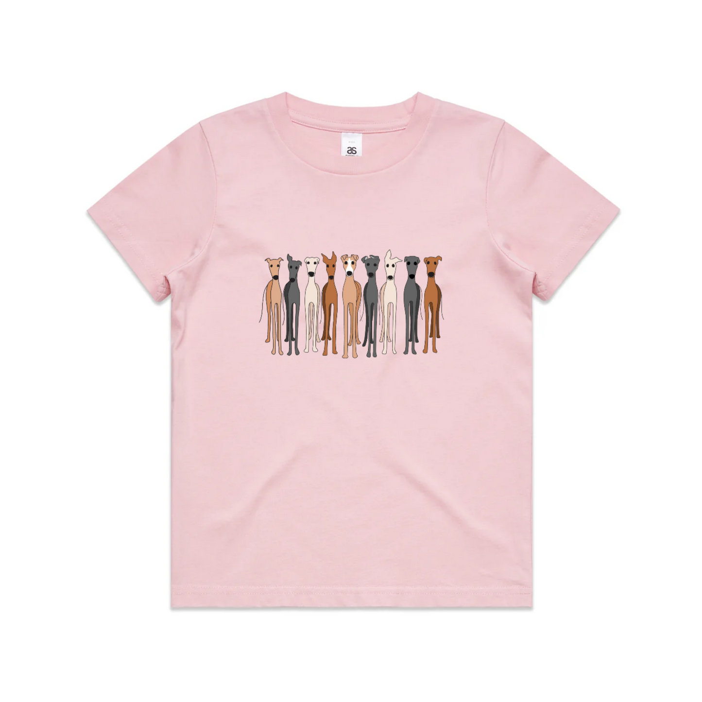 AS Colour Youth Staple Kids T-Shirt (8 to 16 years) Cute Greyhounds
