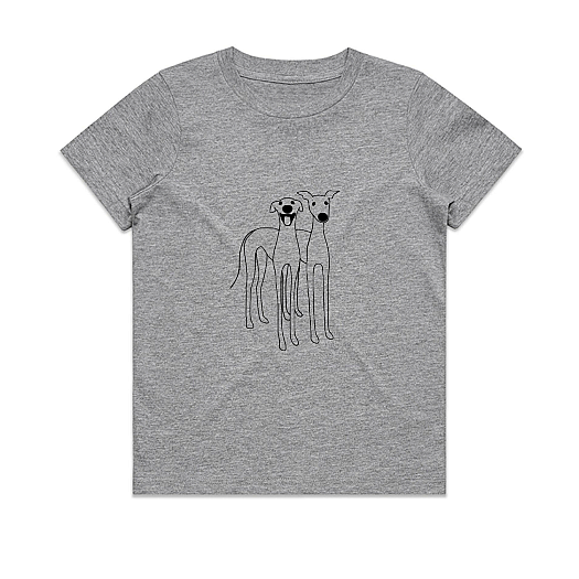 Babies Tee 2 Cute Greyhounds
