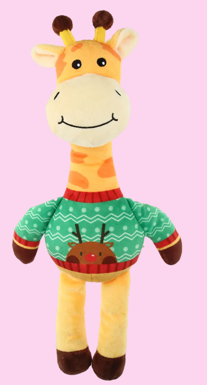 Kazoo Festive Xmas Giraffe Toy