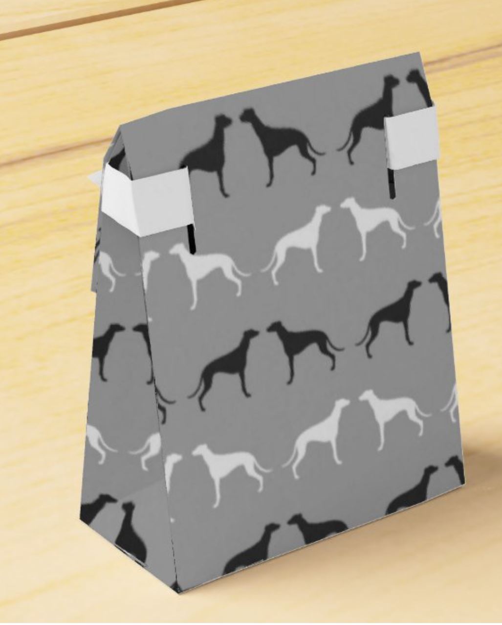 Greyhound Wallpaper Print Gift Bag