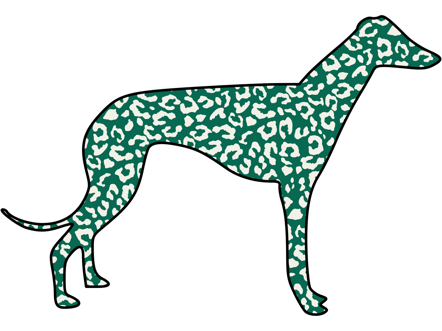 Cheetah Greyhound Ladies T-Shirt