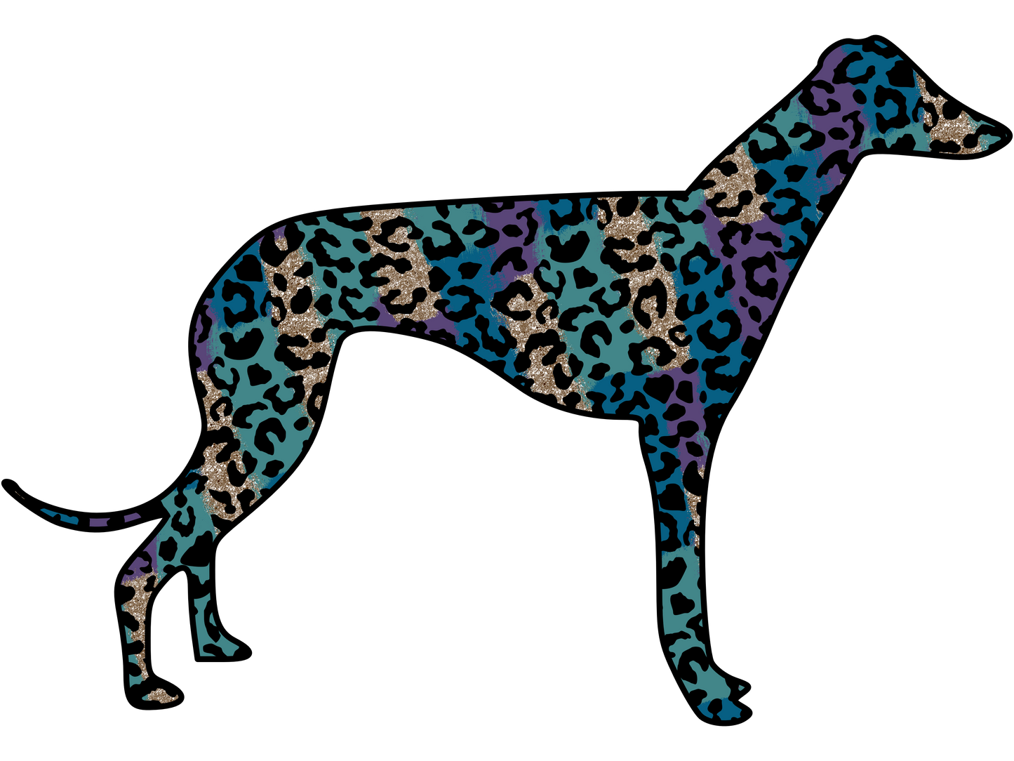 Cheetah Greyhound Ladies T-Shirt