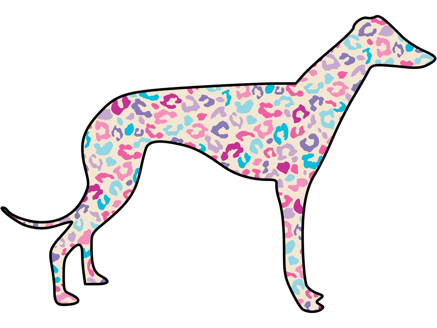 Cheetah Greyhound Ladies T-Shirt