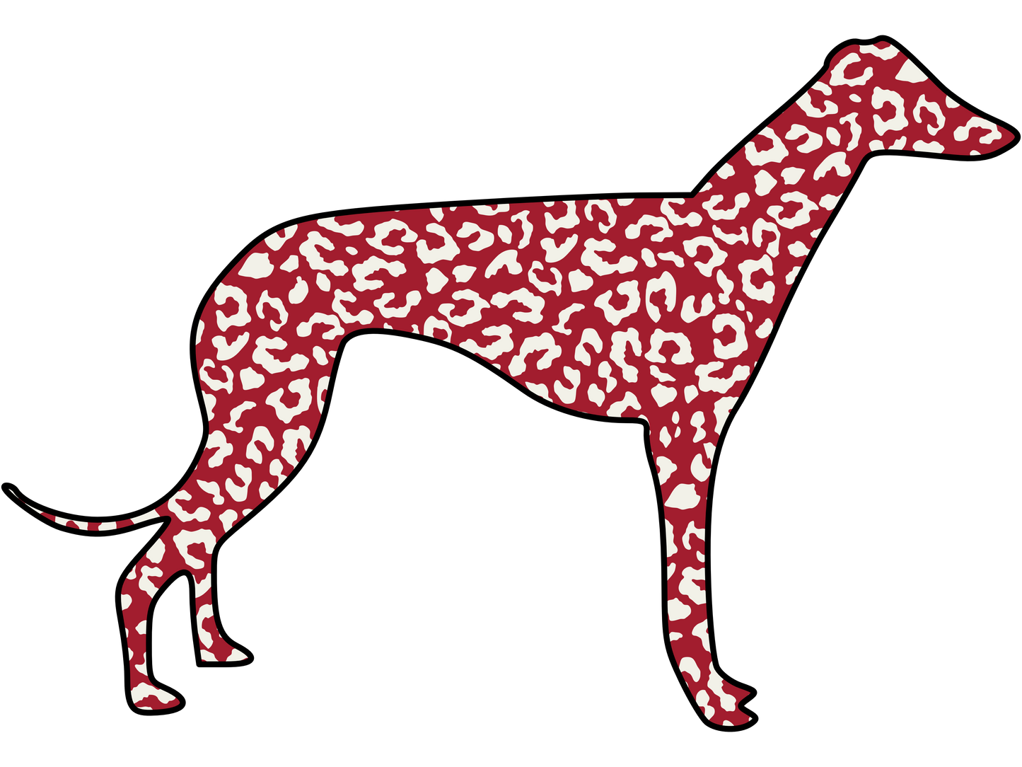 Cheetah Greyhound Ladies T-Shirt