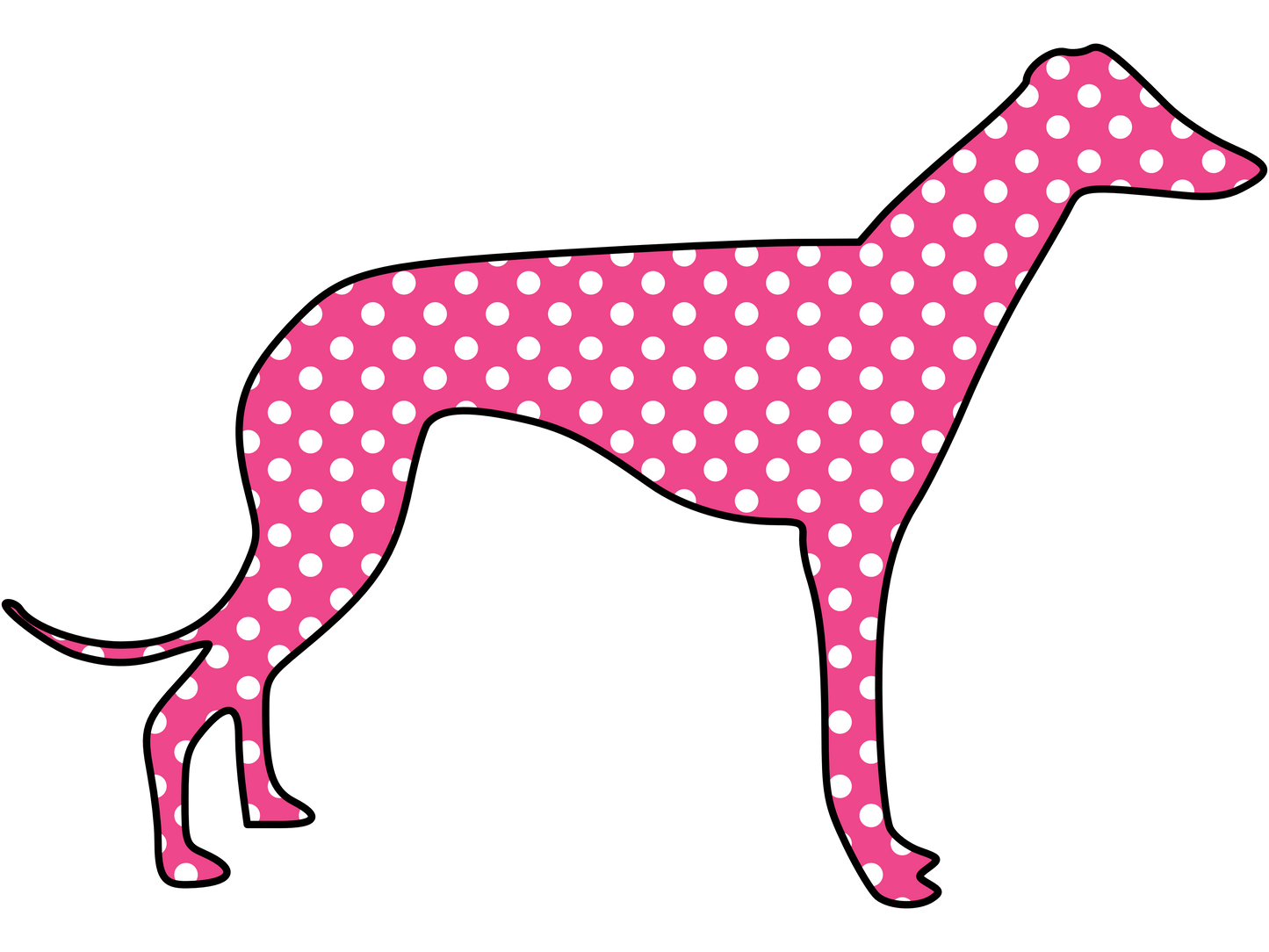 Dots Greyhound Ladies T-Shirt