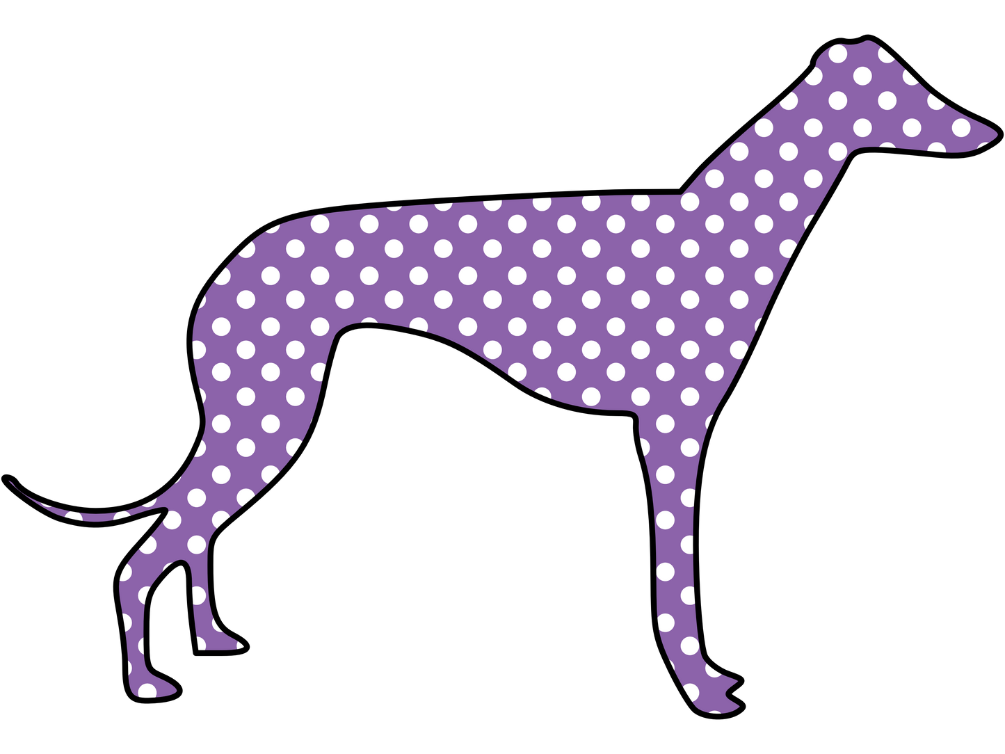 Dots Greyhound Ladies T-Shirt