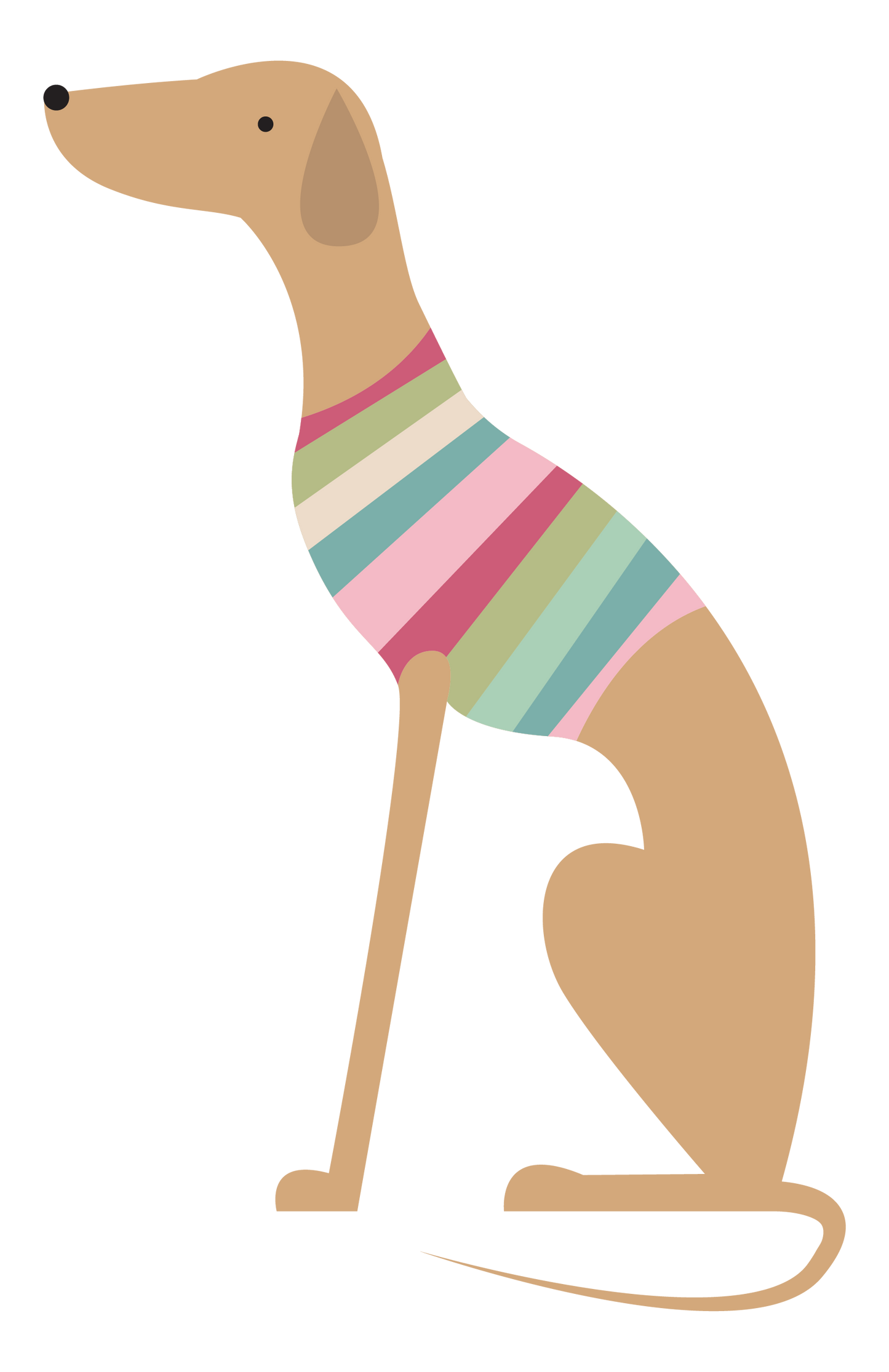 Babies Onesie Sitting Greyhound