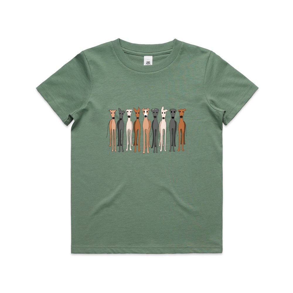 AS Colour Youth Staple Kids T-Shirt (8 to 16 years) Cute Greyhounds