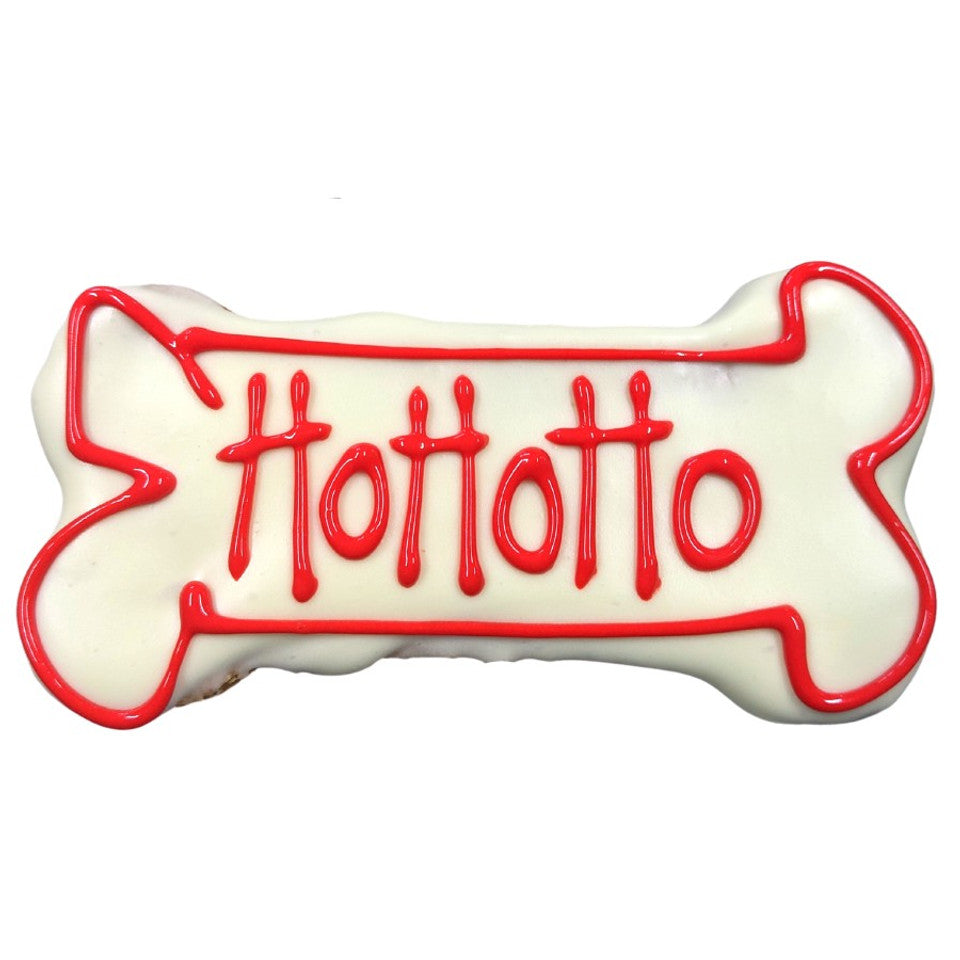Large Dog Bone Christmas Dog Treat - HoHoHo Cookie