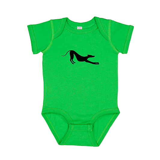 Babies Onesie Stretching Greyhound