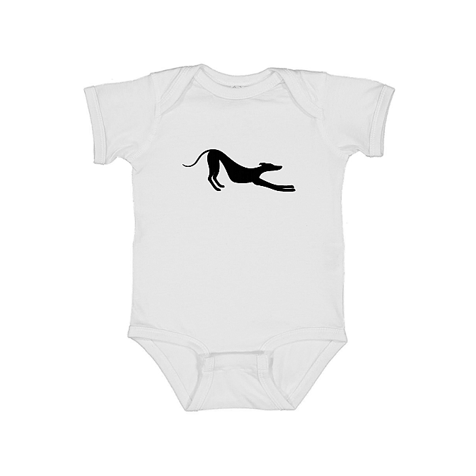Babies Onesie Stretching Greyhound