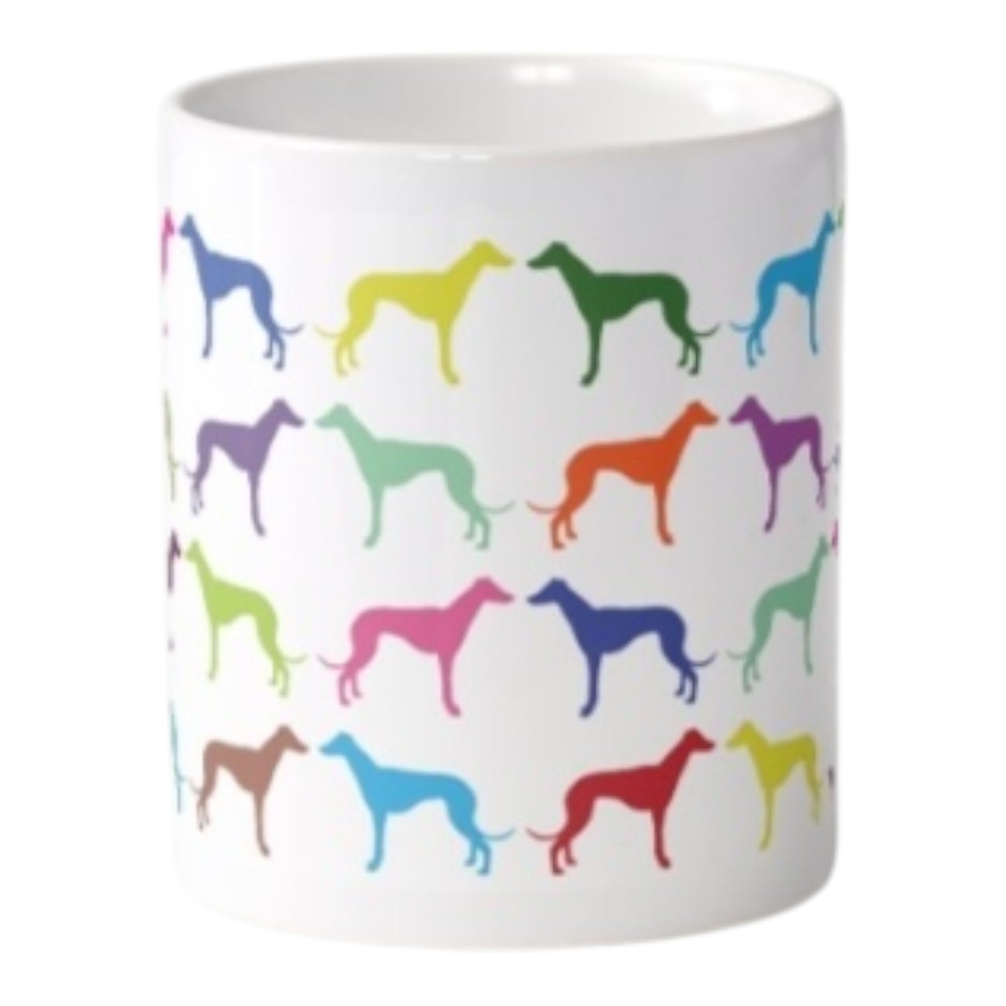 Multi Coloured Greyhound Mug
