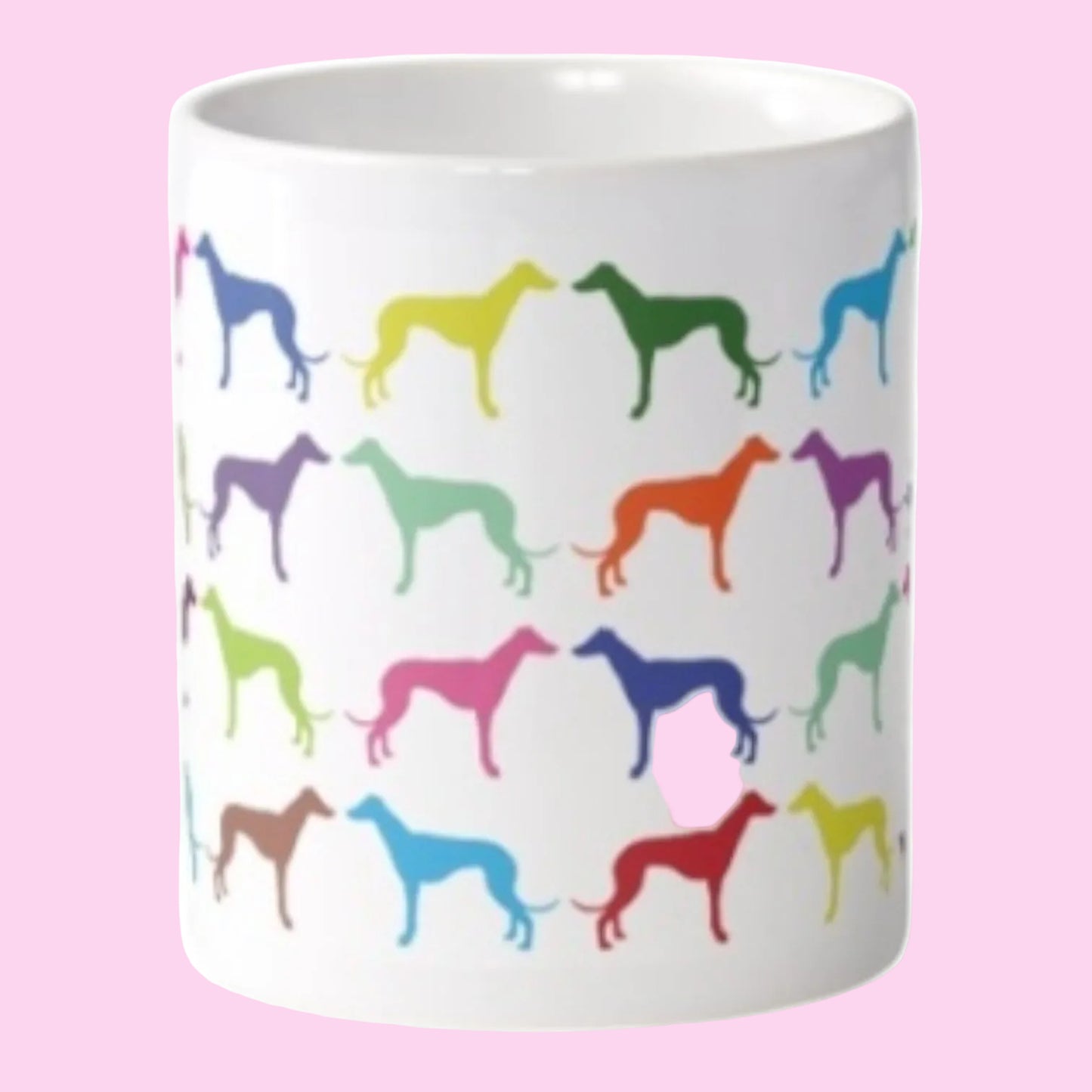 Multi Coloured Greyhound Mug