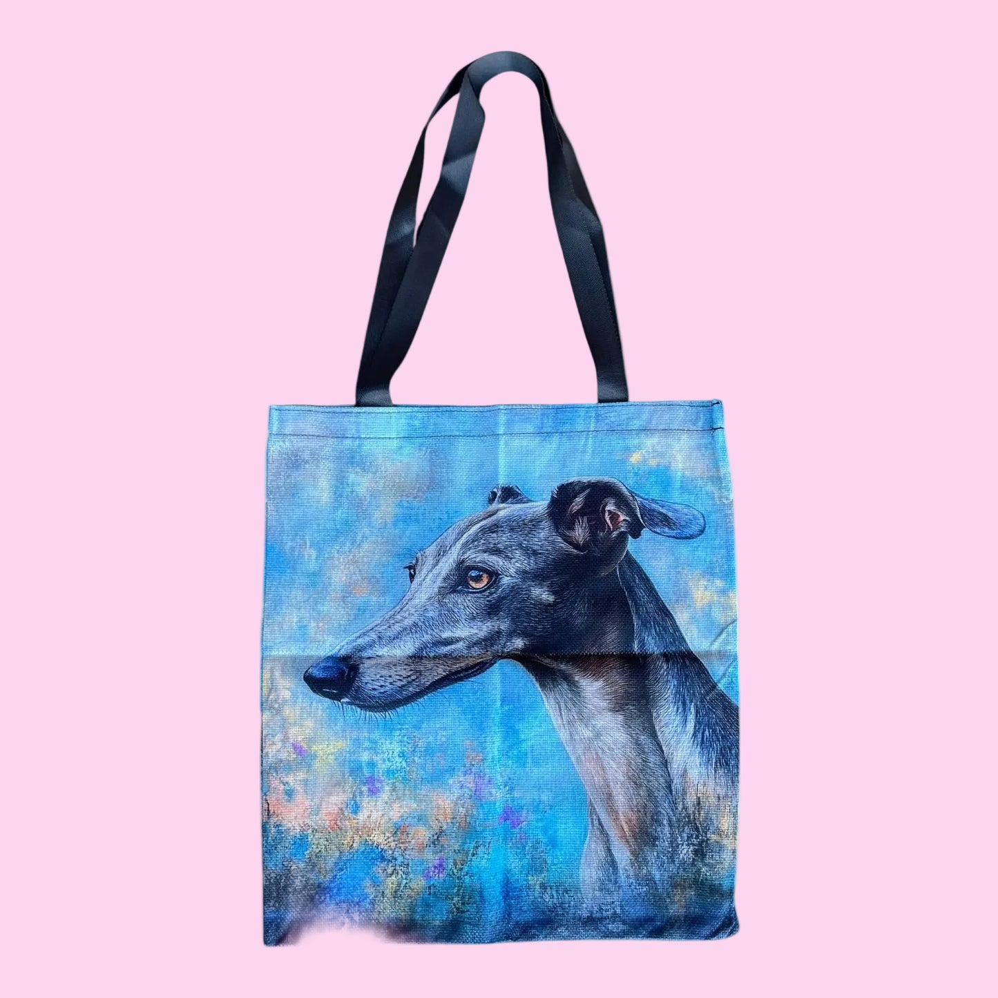 Blue Greyhound Tote Bag