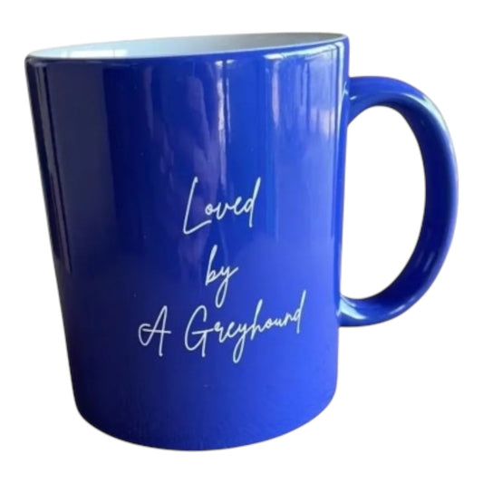 Loved By A Greyhound Mug