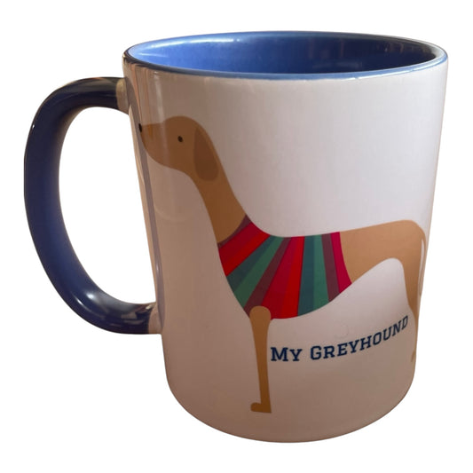 My Greyhound in PJs Mug