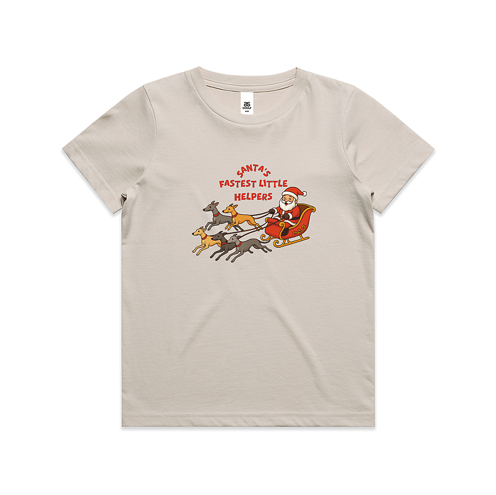 AS Colour Staple Kids T-Shirt Santa's Fastest Little Helpers