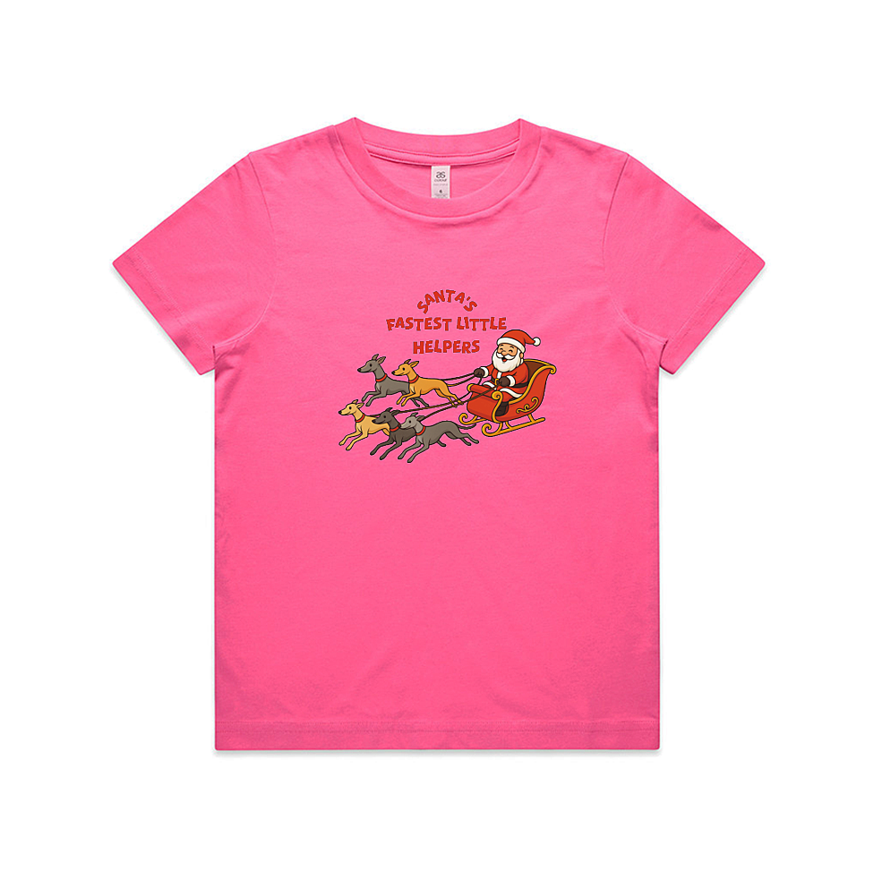 AS Colour Staple Kids T-Shirt Santa's Fastest Little Helpers
