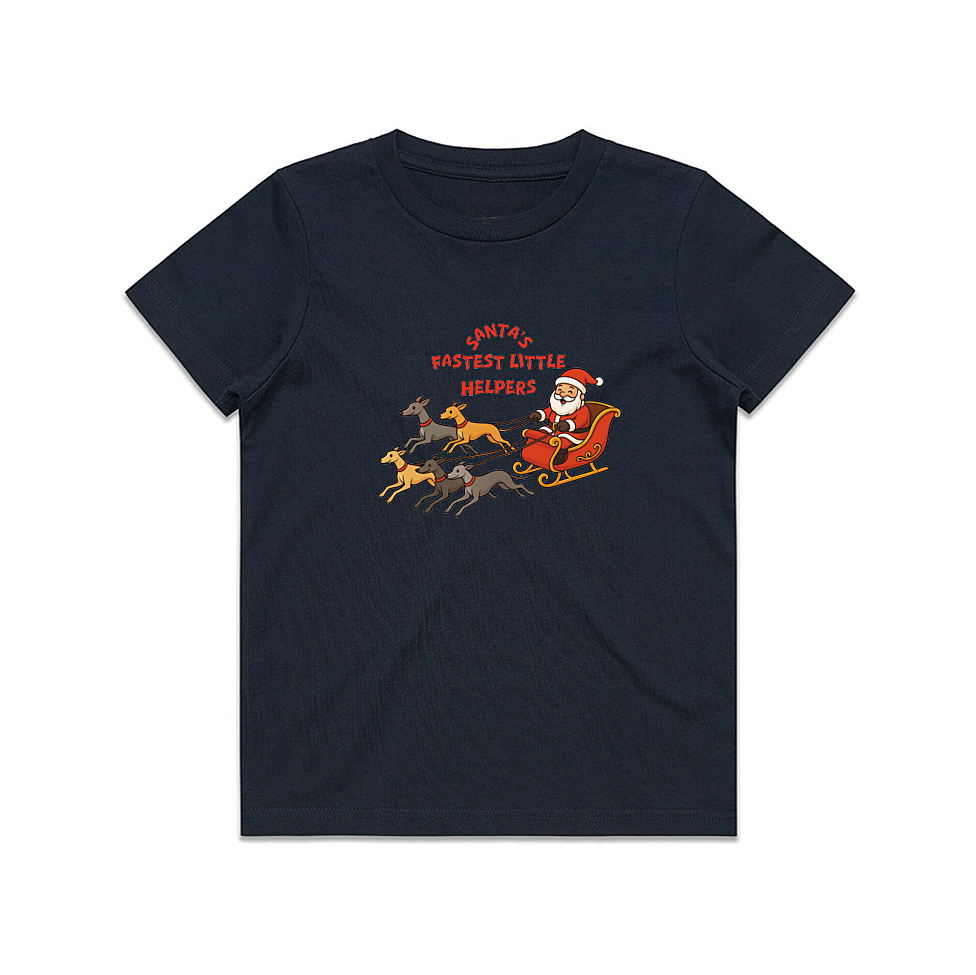 AS Colour Staple Kids T-Shirt Santa's Fastest Little Helpers
