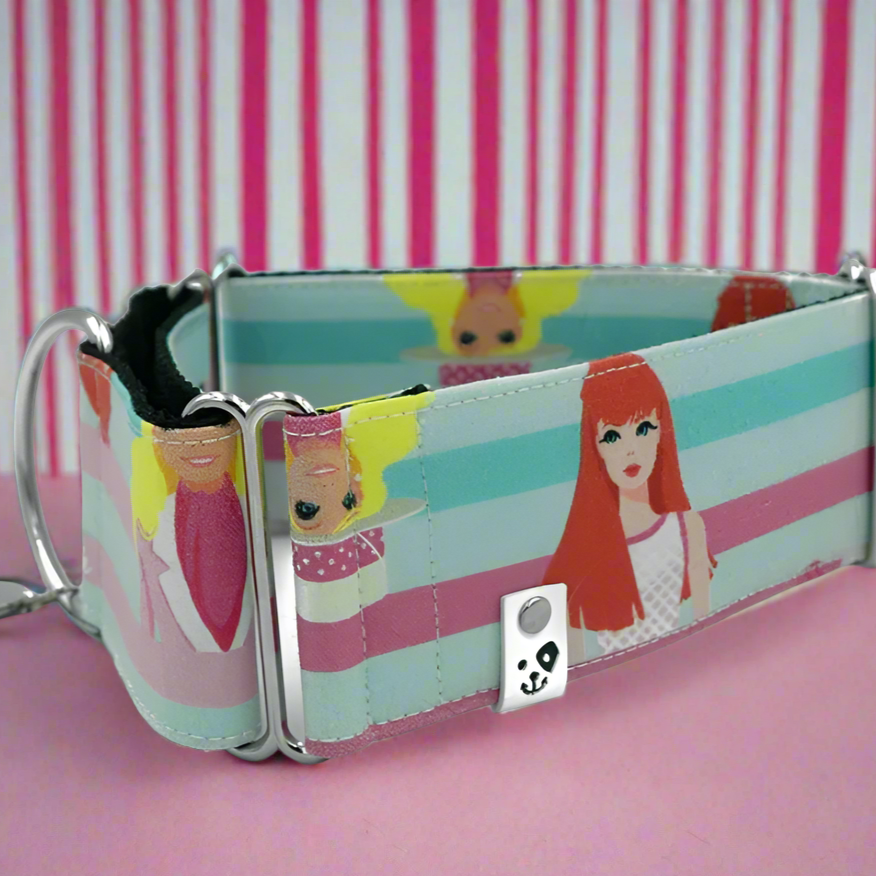 Barbie Stripe Martingale Collar