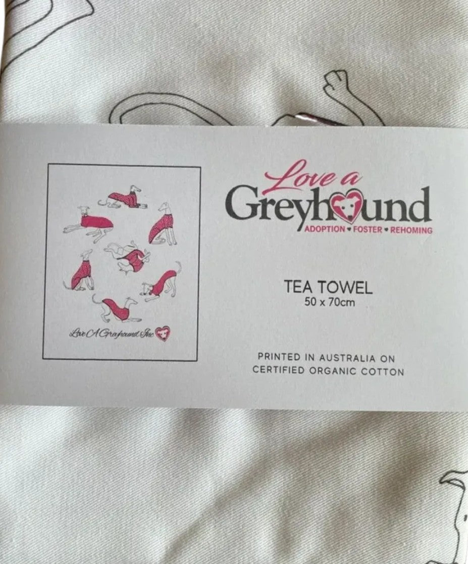 Tea Towel Hand Drawn