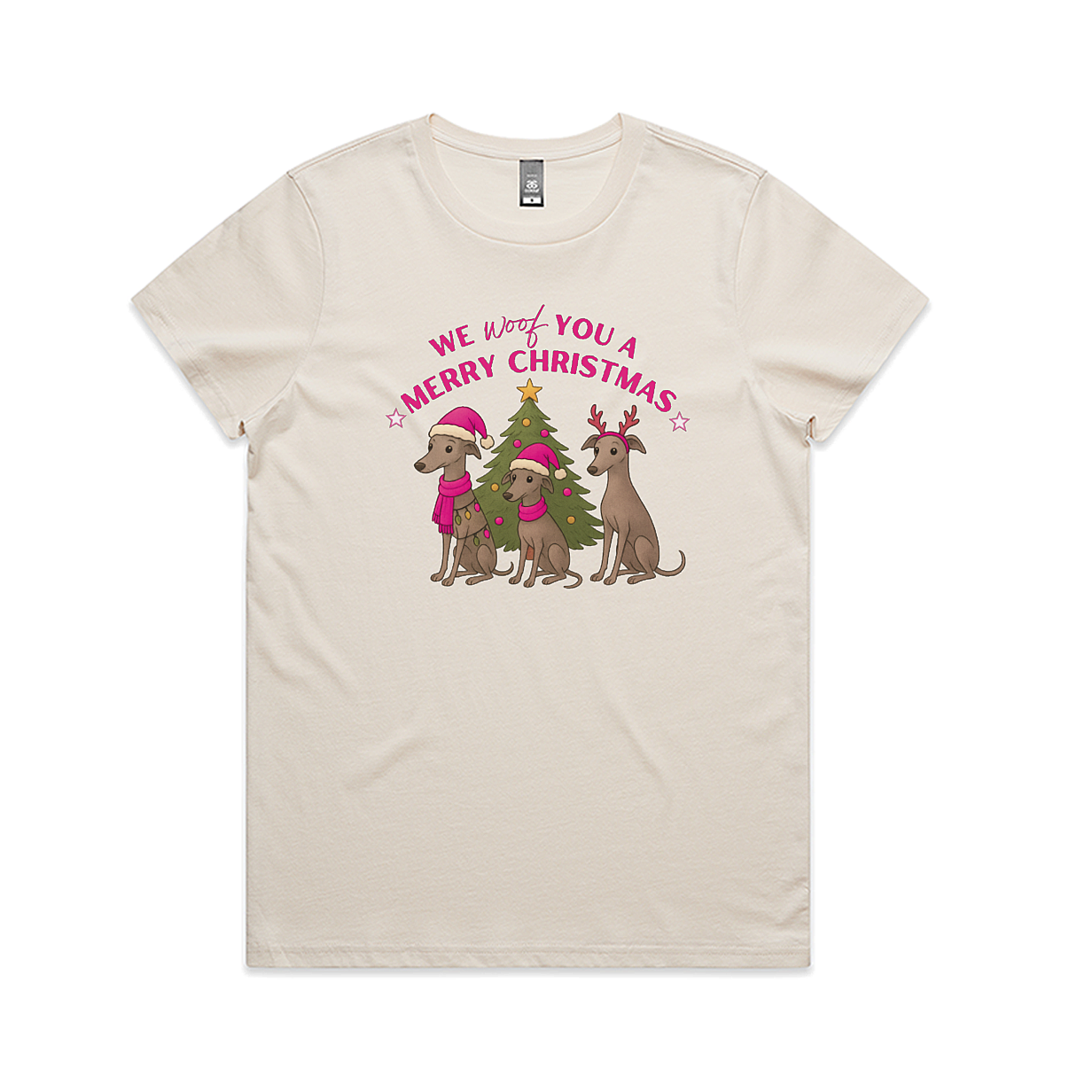 AS Colour Maple Ladies We Woof You A Merry Christmas