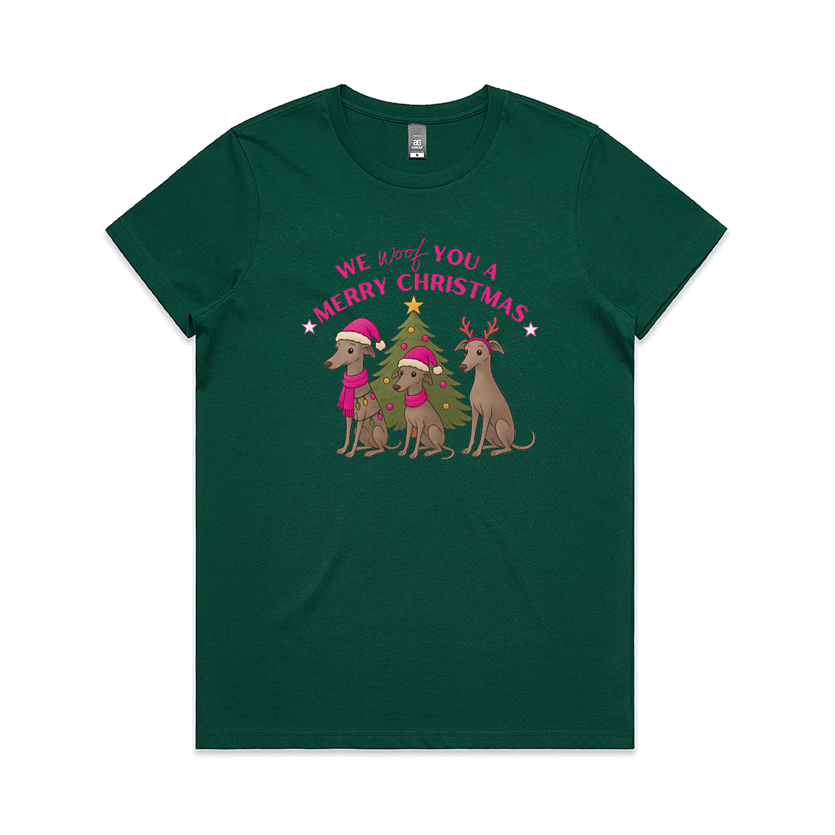 AS Colour Maple Ladies We Woof You A Merry Christmas