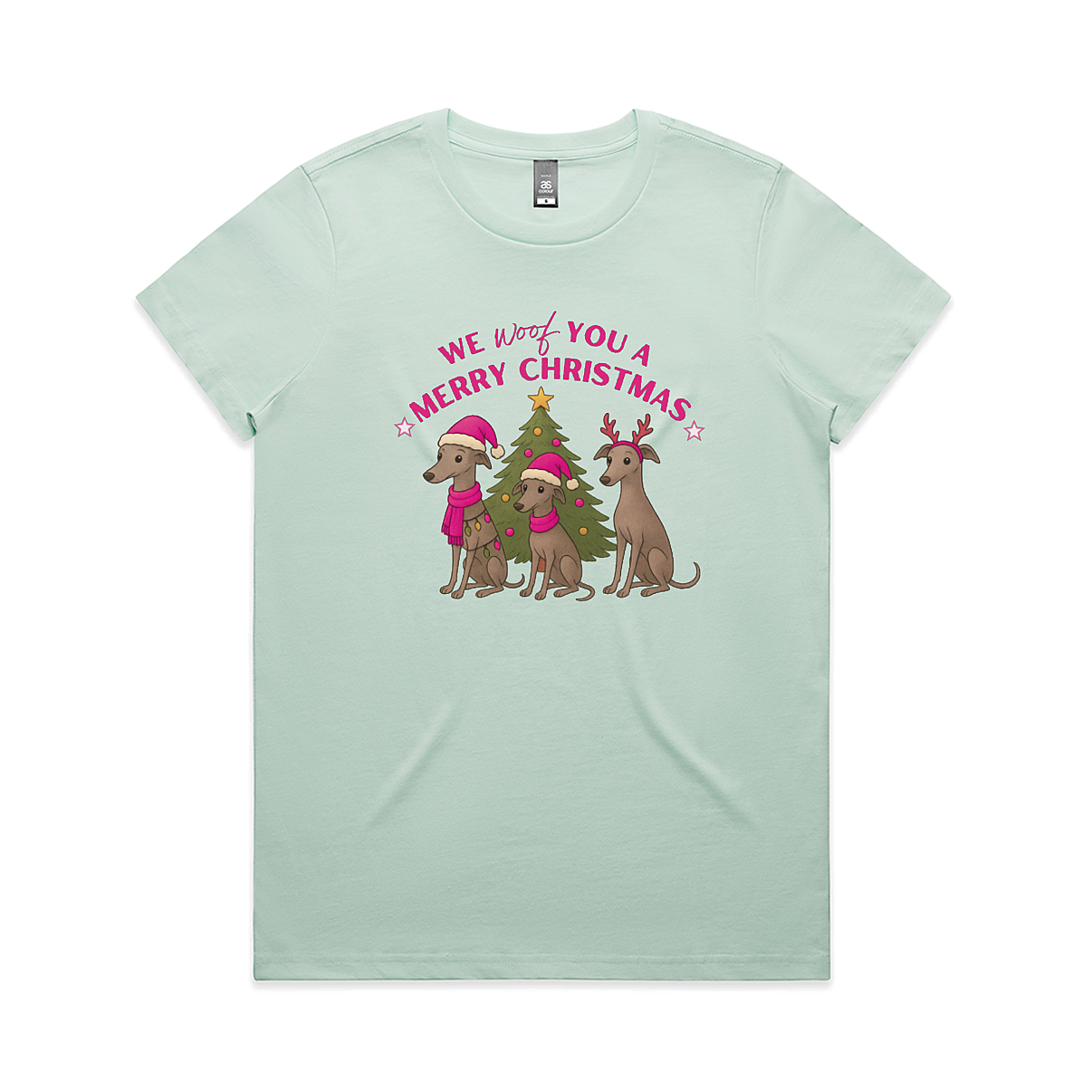 AS Colour Maple Ladies We Woof You A Merry Christmas