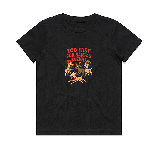 Babies Tee Too Fast For Santa's Sleigh