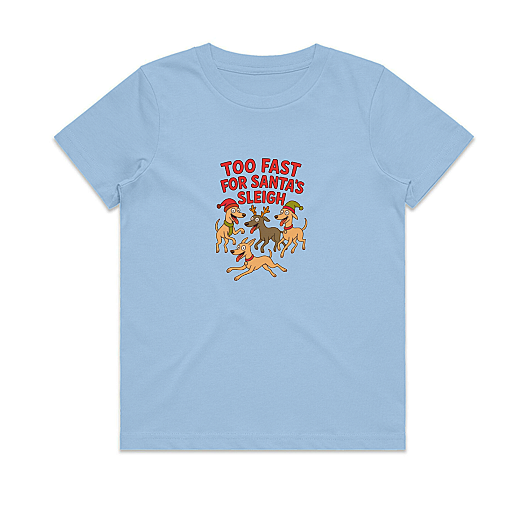 Babies Tee Too Fast For Santa's Sleigh