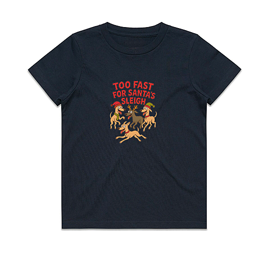 Babies Tee Too Fast For Santa's Sleigh