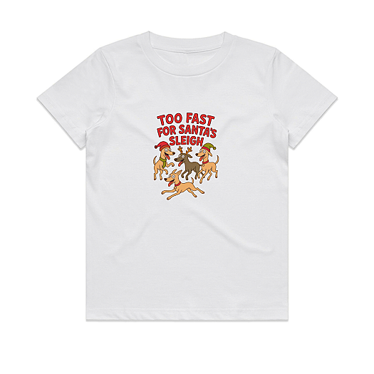 Babies Tee Too Fast For Santa's Sleigh
