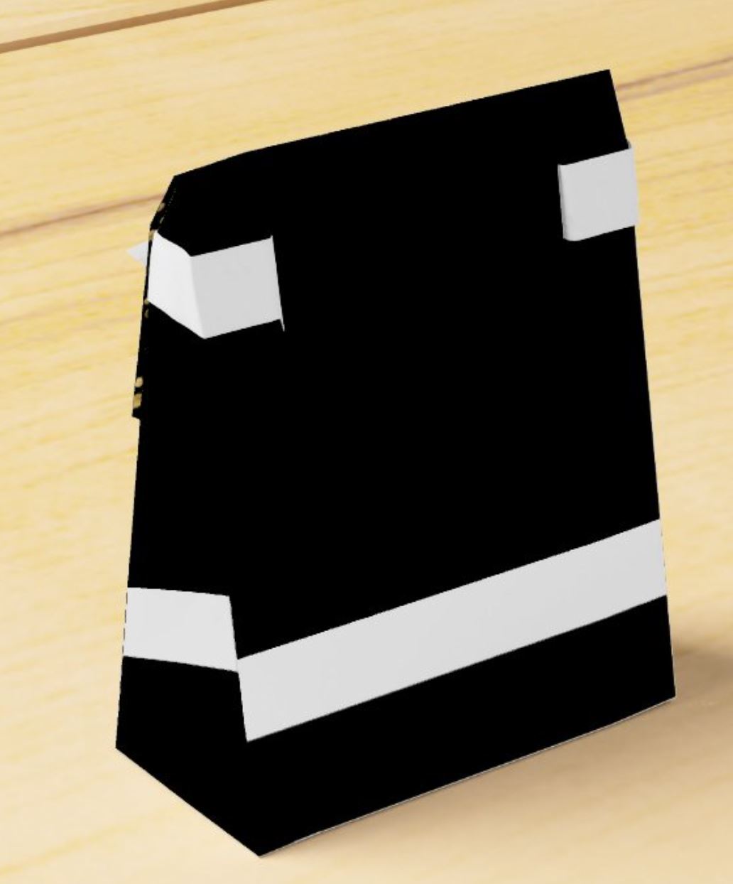 Classic Black, White & Gold Gift Bag