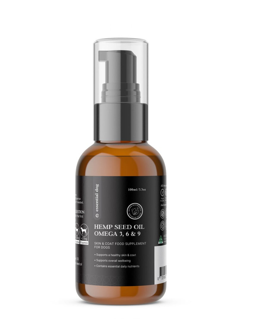 100% Raw Hemp Seed Oil: Skin, Stress Formula (Food Supplement)