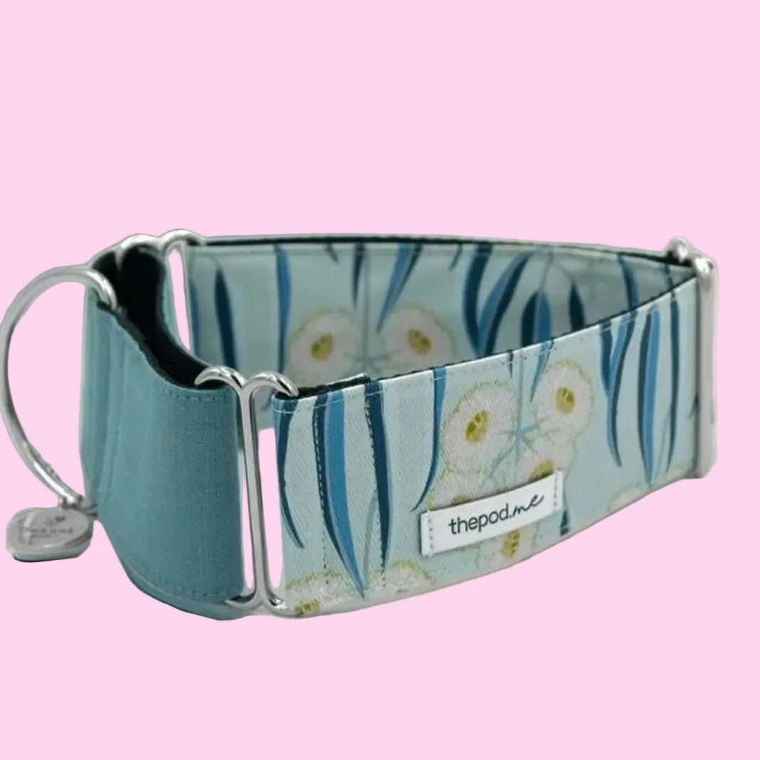 Aussie Native Eucalyptus Sky Martingale Collar