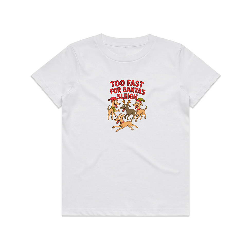 AS Colour Staple Kids T-Shirt Too Fast For Santa's Sleigh