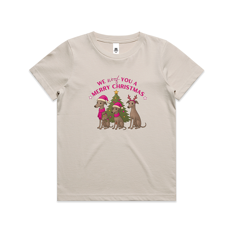 AS Colour Staple Kids T-Shirt We Woof You A Merry Christmas