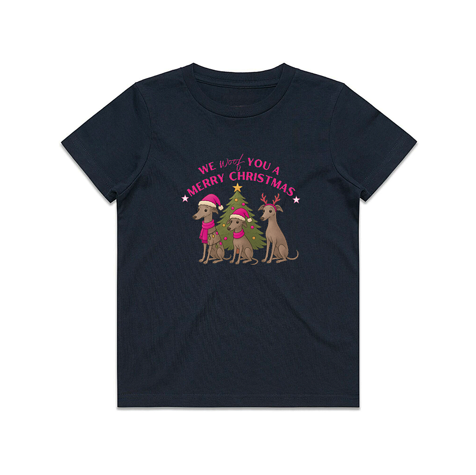 AS Colour Staple Kids T-Shirt We Woof You A Merry Christmas