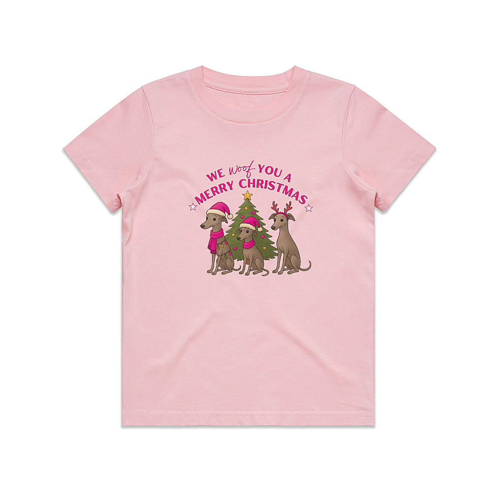 AS Colour Staple Kids T-Shirt We Woof You A Merry Christmas