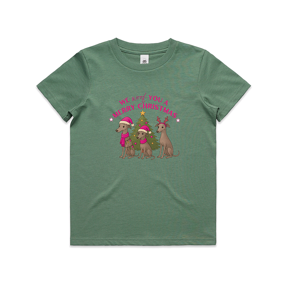 AS Colour Staple Kids T-Shirt We Woof You A Merry Christmas