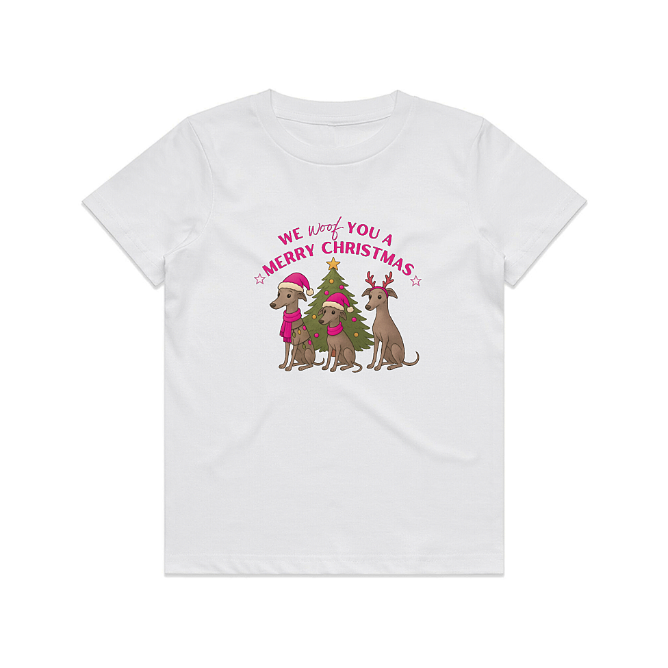 AS Colour Staple Kids T-Shirt We Woof You A Merry Christmas