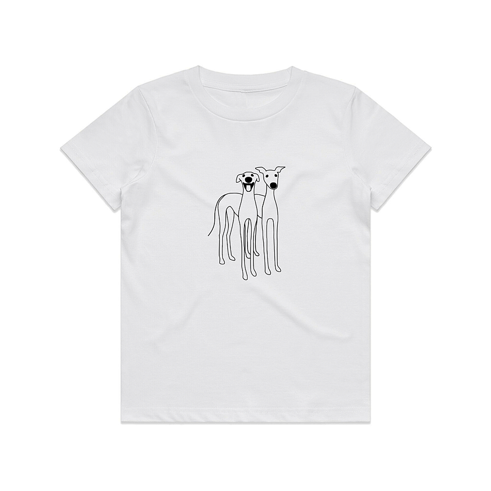 AS Colour Staple Kids T-Shirt 2 Cute Greyhounds