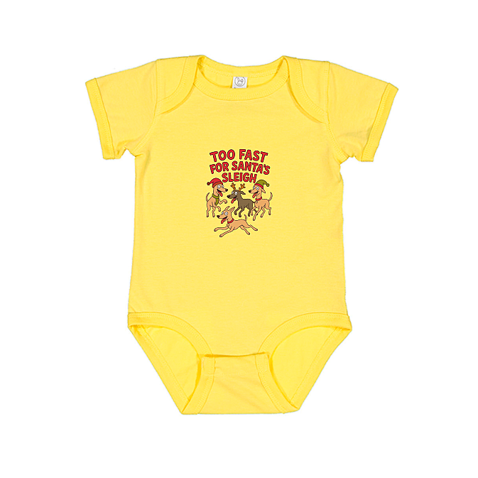 Babies Onesie Too Fast For Santa's Sleigh