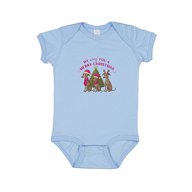 Babies Onesie We Woof You A Merry Christmas