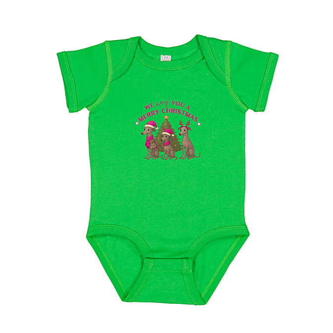 Babies Onesie We Woof You A Merry Christmas