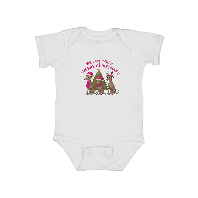 Babies Onesie We Woof You A Merry Christmas